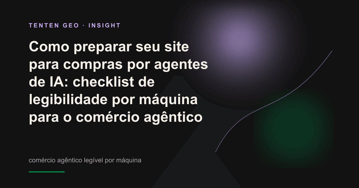 Capa conceitual abstrata, em um ambiente escuro, mostrando um agente de IA escaneando e decompondo uma ficha de especificações de produto.