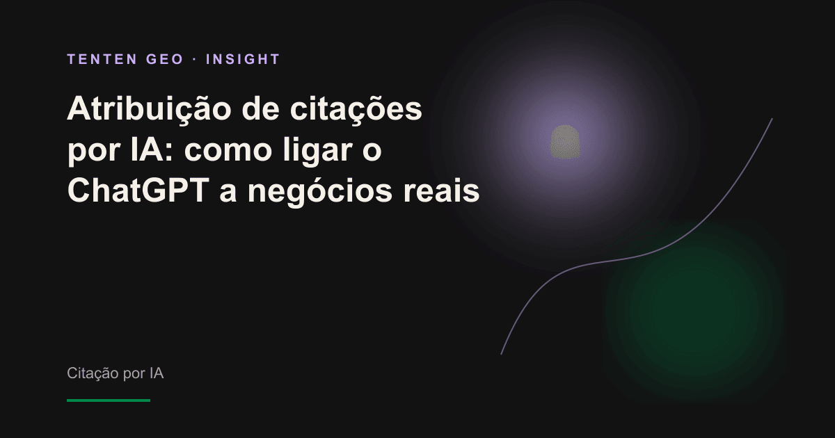 Representação conceitual de uma recomendação feita por IA sendo reconectada à receita por meio de uma cadeia de atribuição.