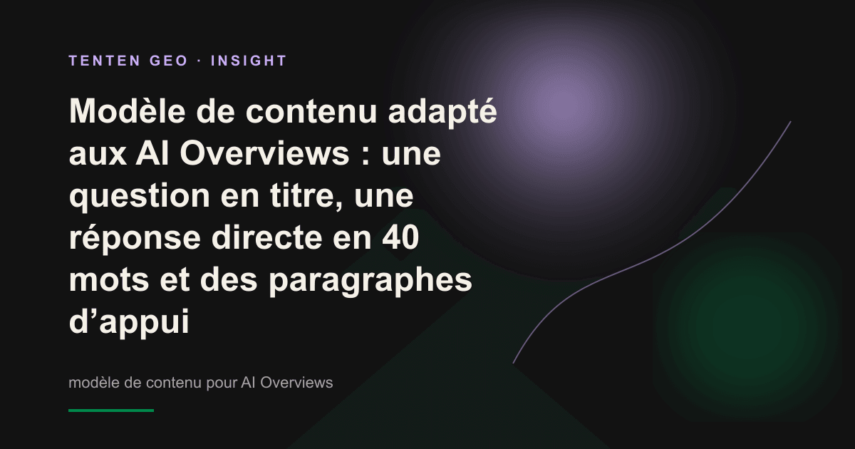 Vision abstraite : un doux faisceau lumineux extrait avec précision une réponse directe et lumineuse d’un empilement de blocs de contenu, symbolisant la citation de passages dans les AI Overviews.