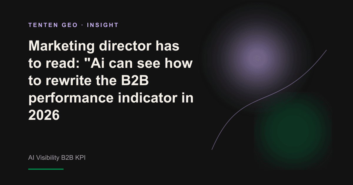 A lighted purple radar beam sweeps through floating brand nodes, one of which is lighted, symbolically visible in the AI answer.
