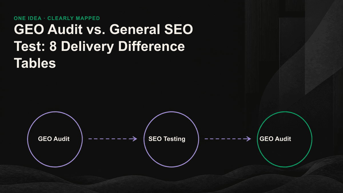 Contragram: General SEO scale search ranking, GEO audit measure AI engine references, references and factual correctness