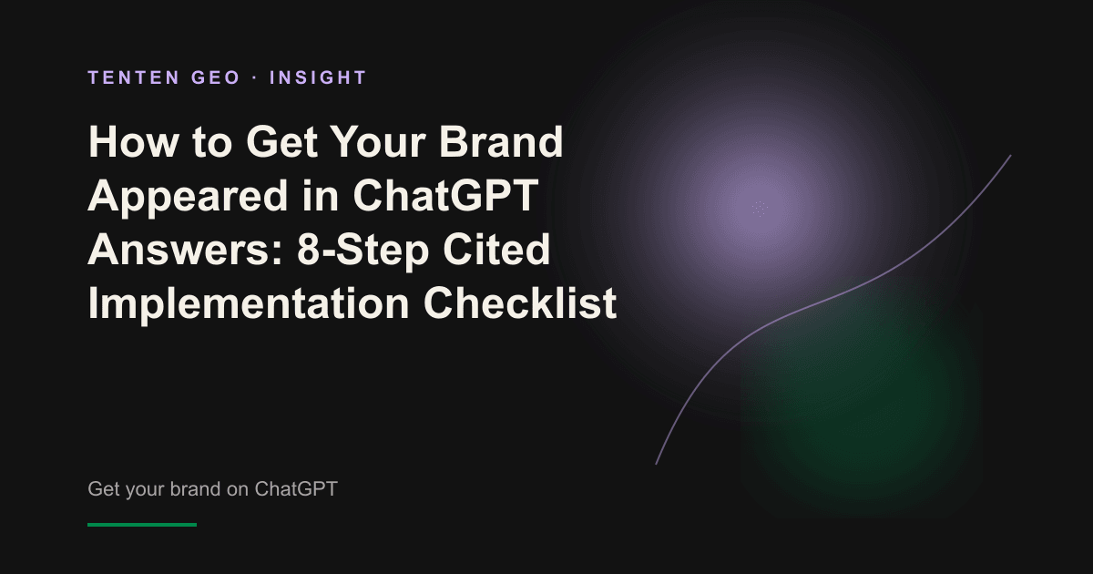 A soft light selects a bright node from many dark nodes to represent that the brand has been selected as the answer source by ChatGPT.