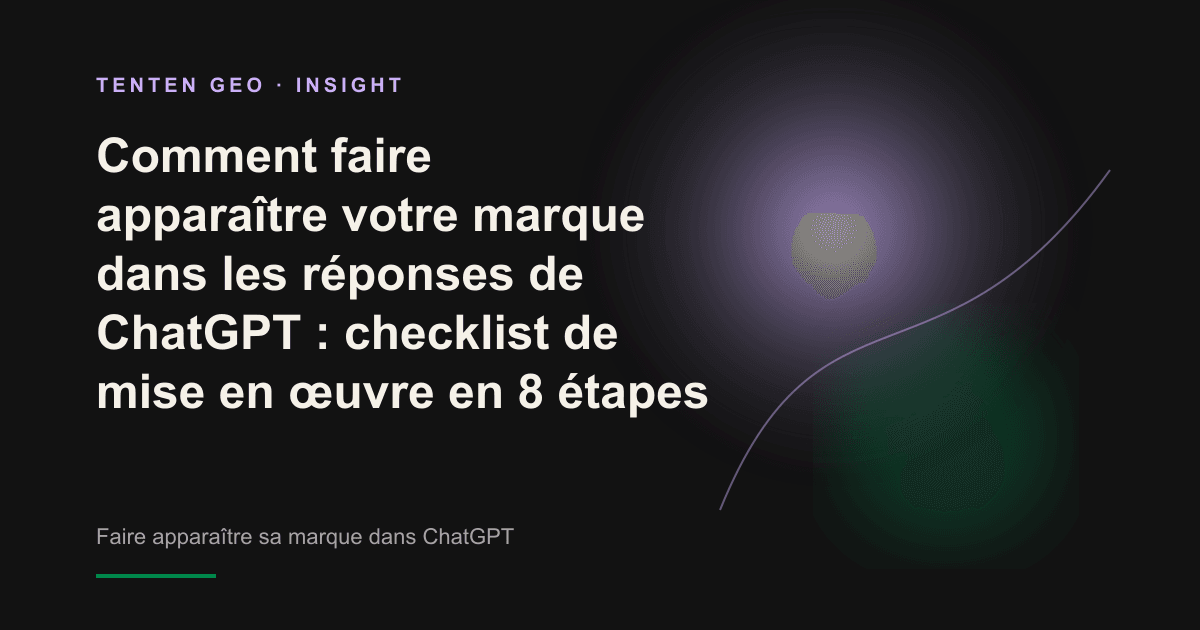 Une lumière douce met en évidence un nœud lumineux parmi de nombreux nœuds sombres, symbolisant une marque choisie par ChatGPT comme source de réponse.