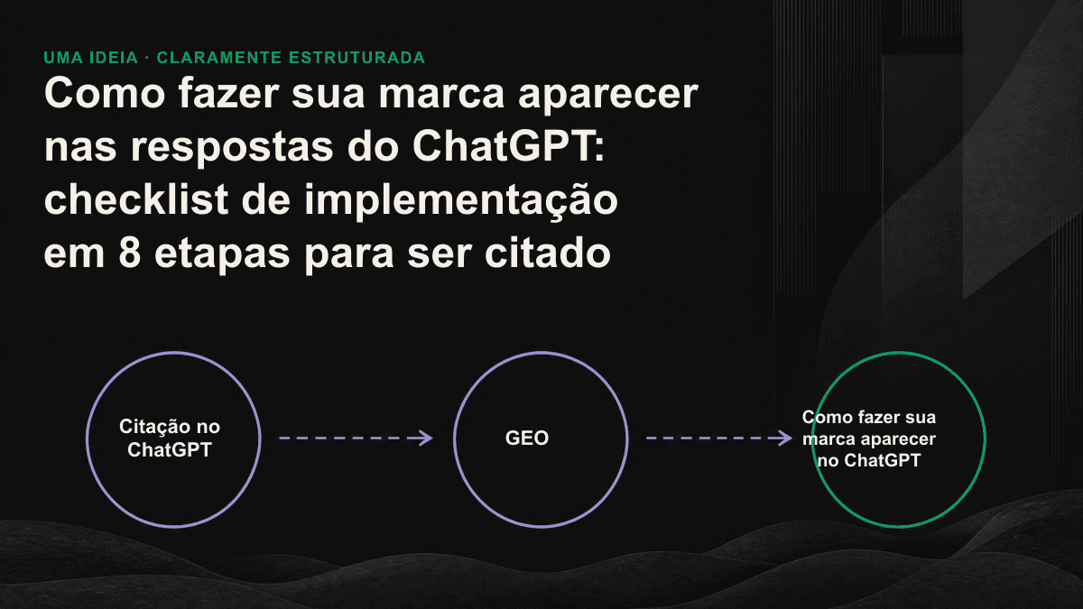 Os três níveis para conquistar citações no ChatGPT e suas oito etapas de implementação