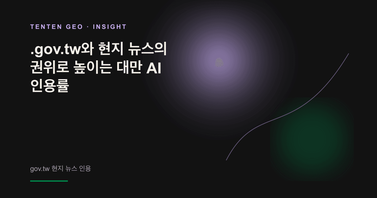 정부와 뉴스 출처가 브랜드 콘텐츠의 신뢰도를 뒷받침하고 AI 인용을 유도하는 모습을 상징적으로 표현한 이미지.