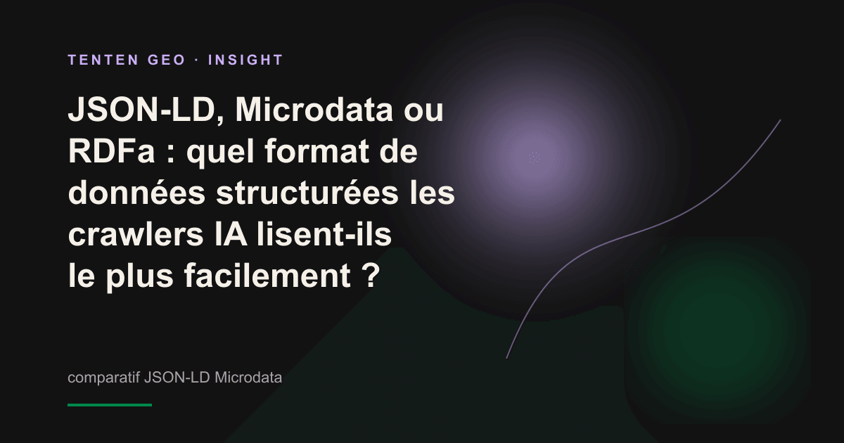 Illustration abstraite représentant l’extraction d’entités de marque à partir de données structurées propres par un crawler IA.