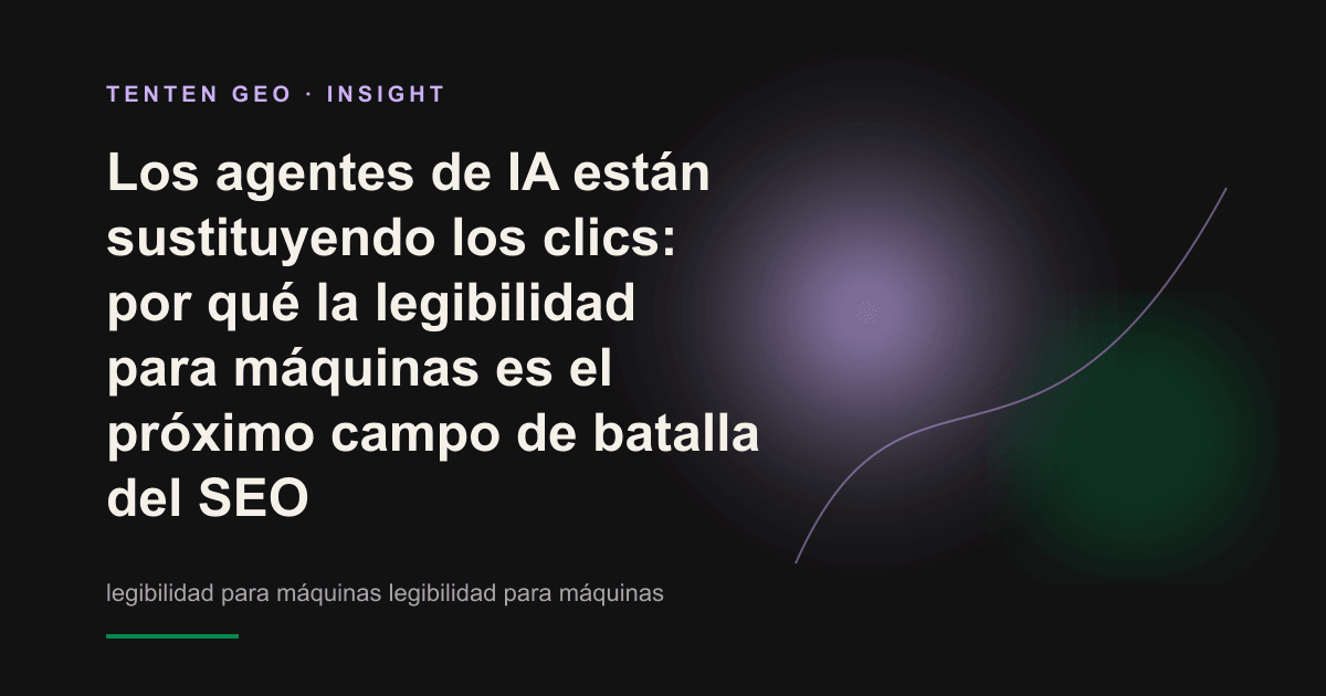 Imagen conceptual de agentes de IA que analizan páginas web mediante flujos de datos y sustituyen los clics humanos