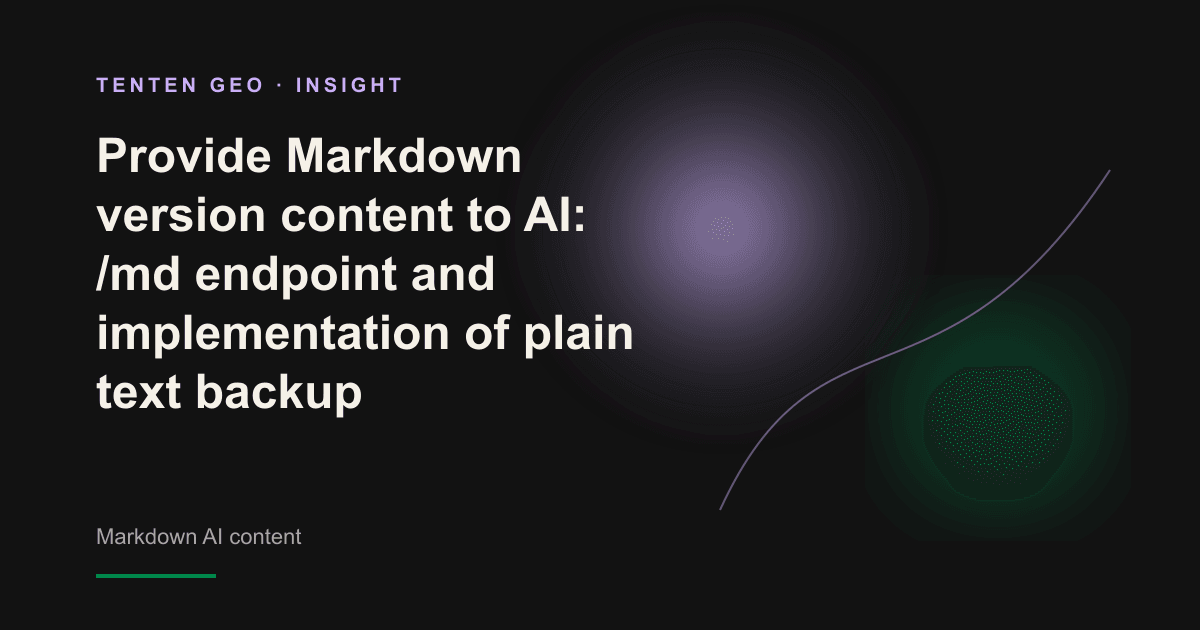 A glowing document is split into two data streams: messy HTML and clean Markdown, flowing to the AI halo in the distance.