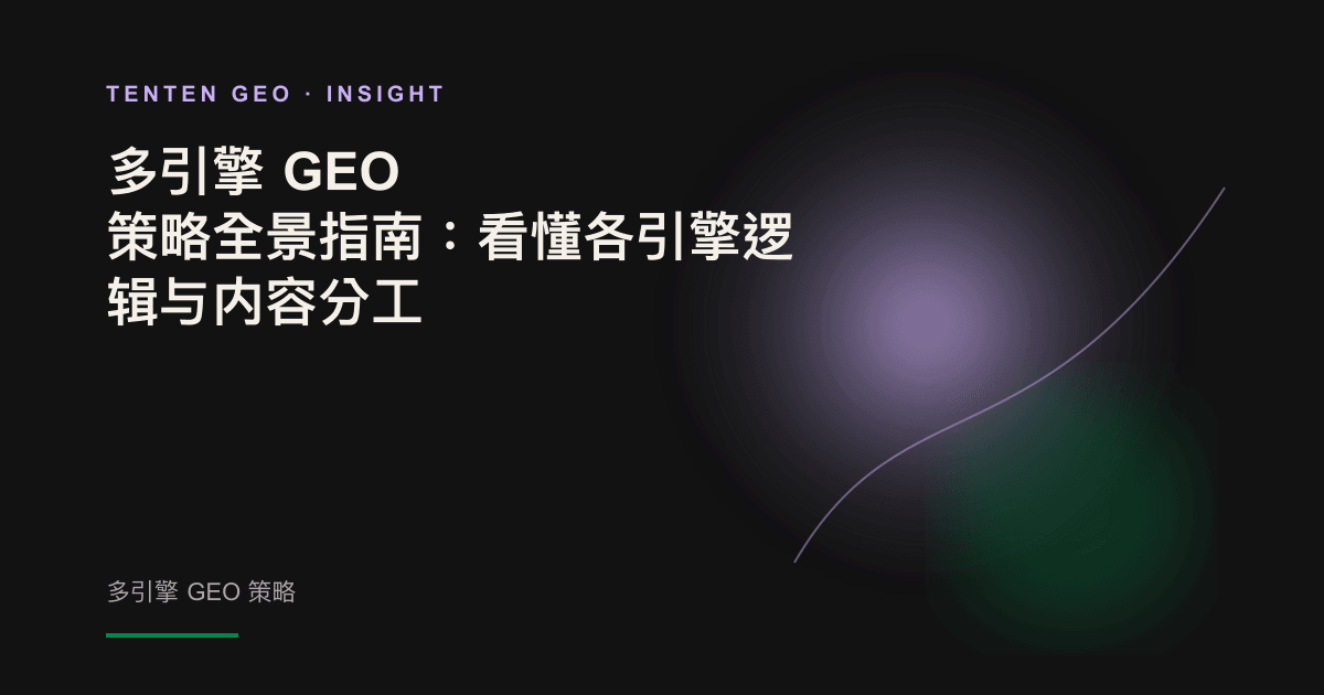展现多引擎 AI 搜索可见度策略的抽象概念封面