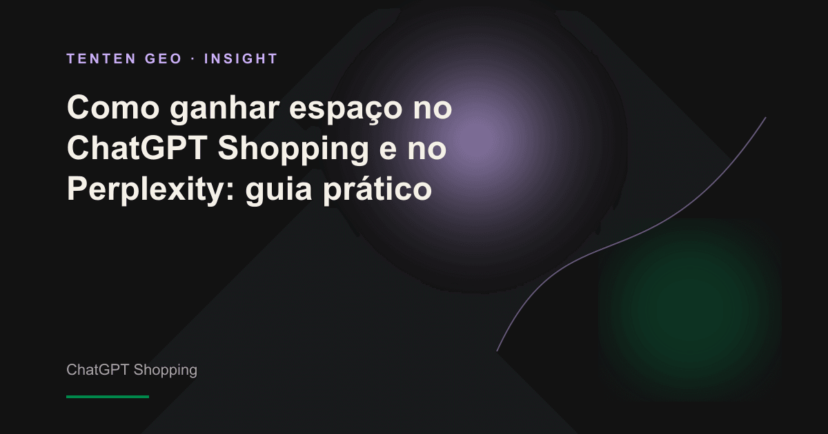 Representação abstrata de um mecanismo de compras por IA selecionando produtos a partir de diferentes sinais.