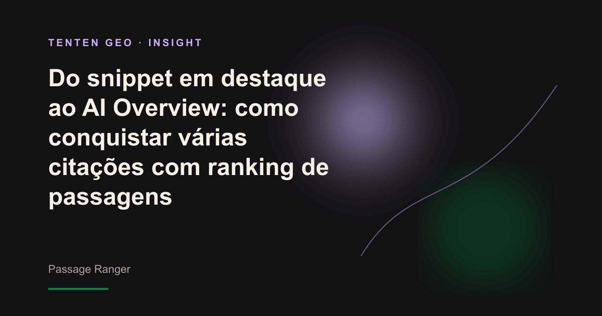Conceito abstrato de uma página dividida em vários cartões, com parágrafos identificados e extraídos por um mecanismo de IA.