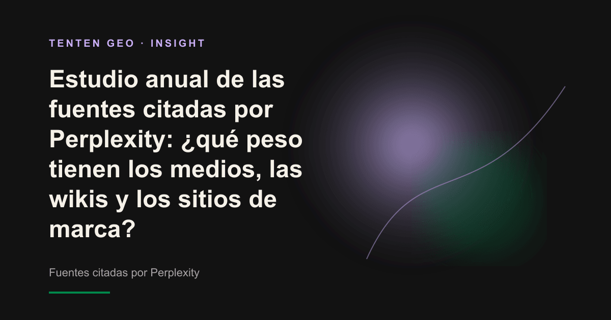 Composición abstracta con tres columnas de luz de distintas alturas que representan las principales fuentes: medios, wikis y sitios oficiales de marca.
