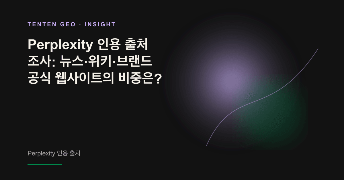 높이가 다른 세 개의 빛기둥으로 뉴스, 위키, 브랜드 공식 웹사이트라는 세 가지 주요 인용 출처를 표현한 추상 이미지