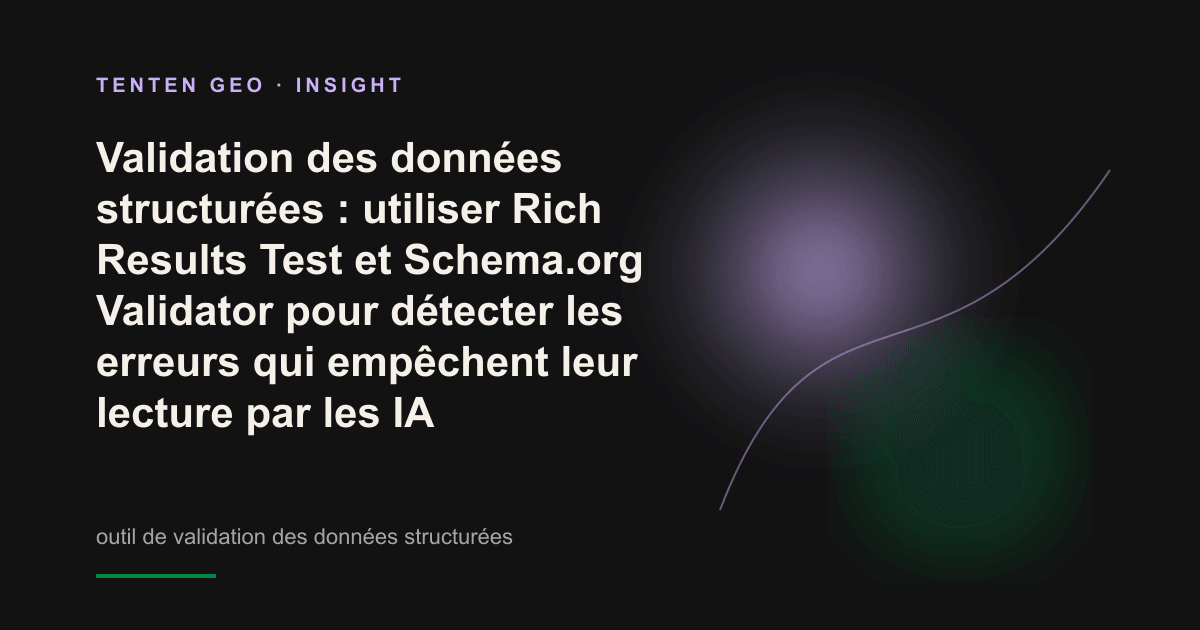 Vue abstraite d’un plan translucide de données structurées, analysé couche par couche dans un jeu d’ombre et de lumière pour symboliser la validation du balisage Schema.