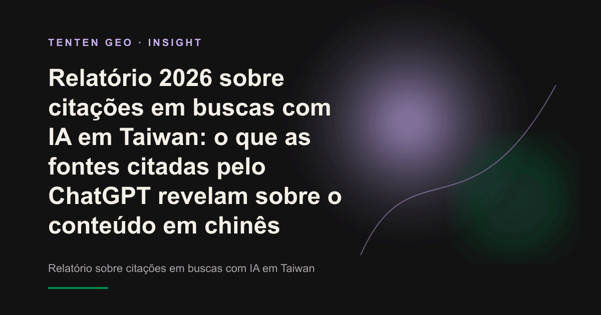 Representação abstrata de um mecanismo de busca com IA selecionando, entre diversas fontes, as poucas páginas que serão citadas.