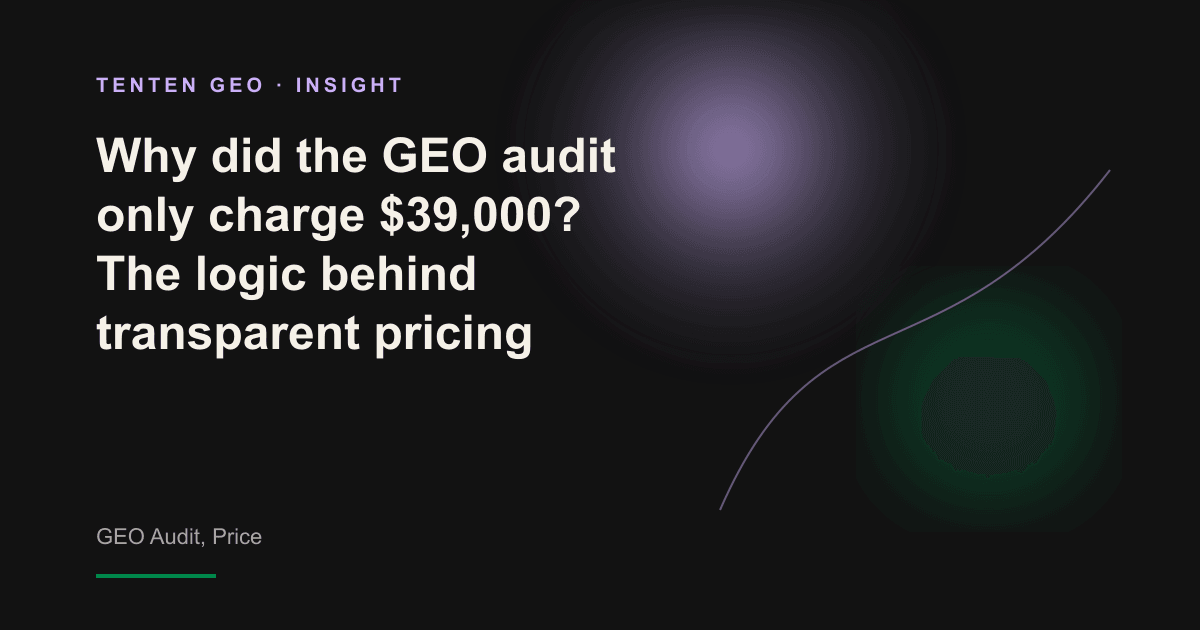 The glass price label that represents transparent pricing is floating in a warm light. Hide