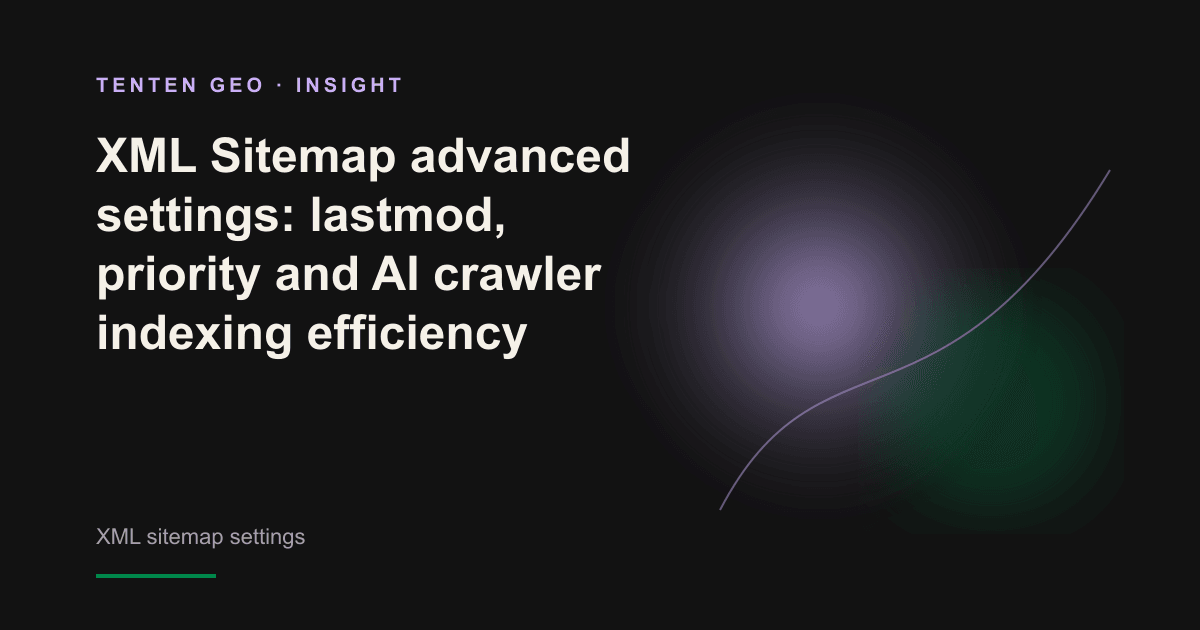 Using light and shadow as a metaphor, how the lastmod field in the XML sitemap guides the AI crawler to crawl the cover image of the latest content.
