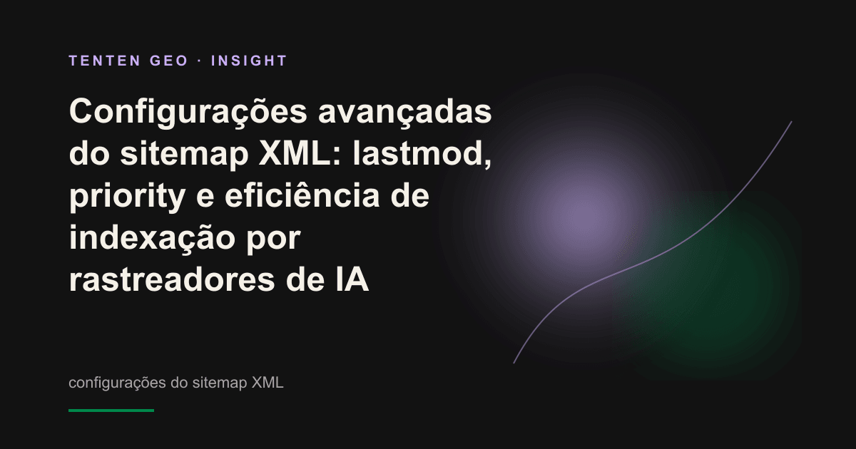 Jogo de luz e sombra representa como o campo lastmod do sitemap XML orienta o rastreador de IA até o conteúdo mais recente.